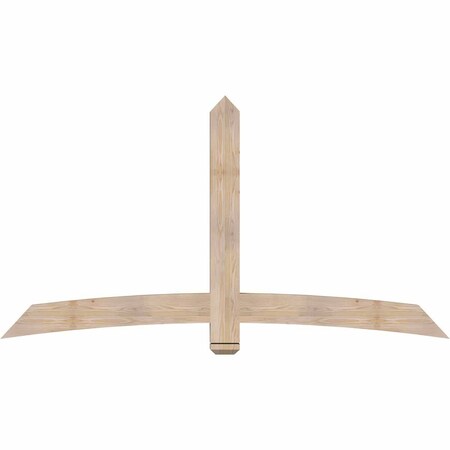 Ekena Millwork Bellingham Smooth Timber Gable Bracket, Douglas Fir, 84"W x 45"H x 3 1/2"D x 5 1/2"F, 13/12 Pitch GBW084X45X0406BEL00SDF